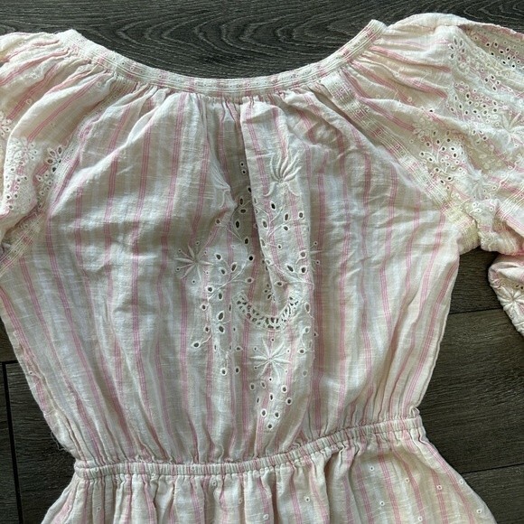 Rare Loveshackfancy Pink Isla Midi Embroidered Boho Dress - Picture 13 of 15